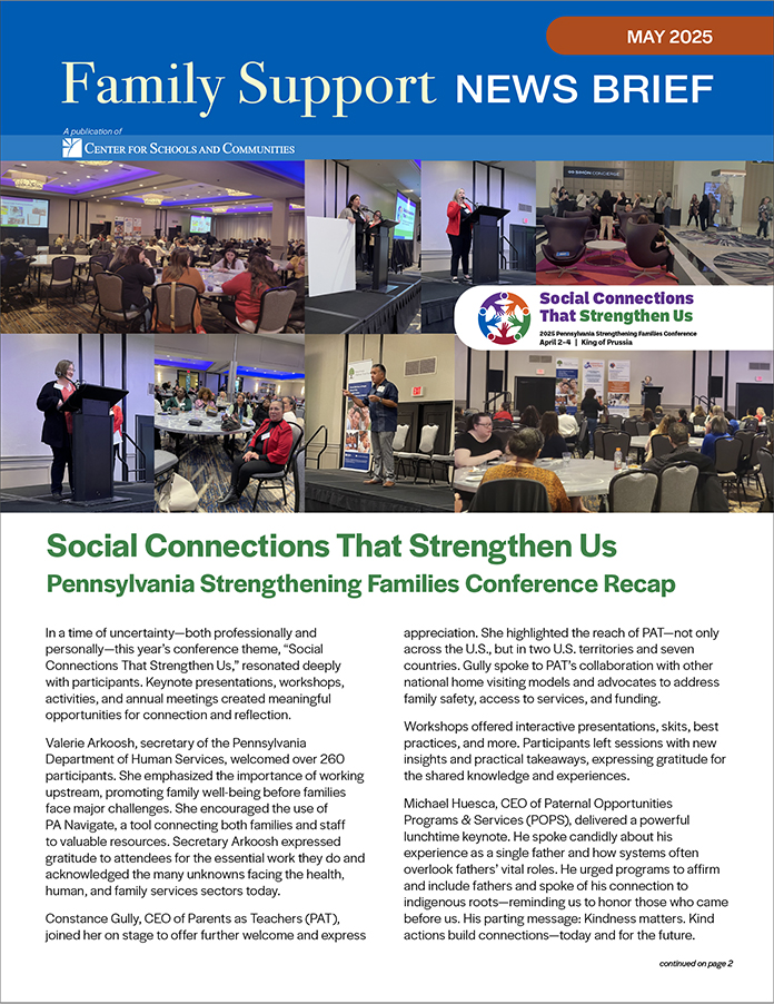screenshot of May 2025 News Brief cover