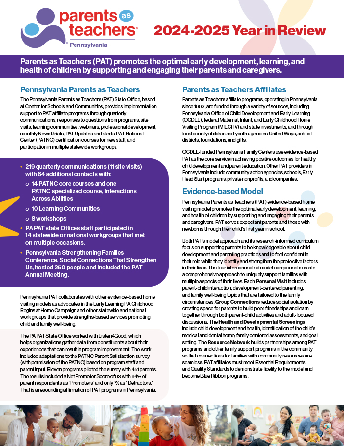 cover image of 2024-2025 PA PAT year in review